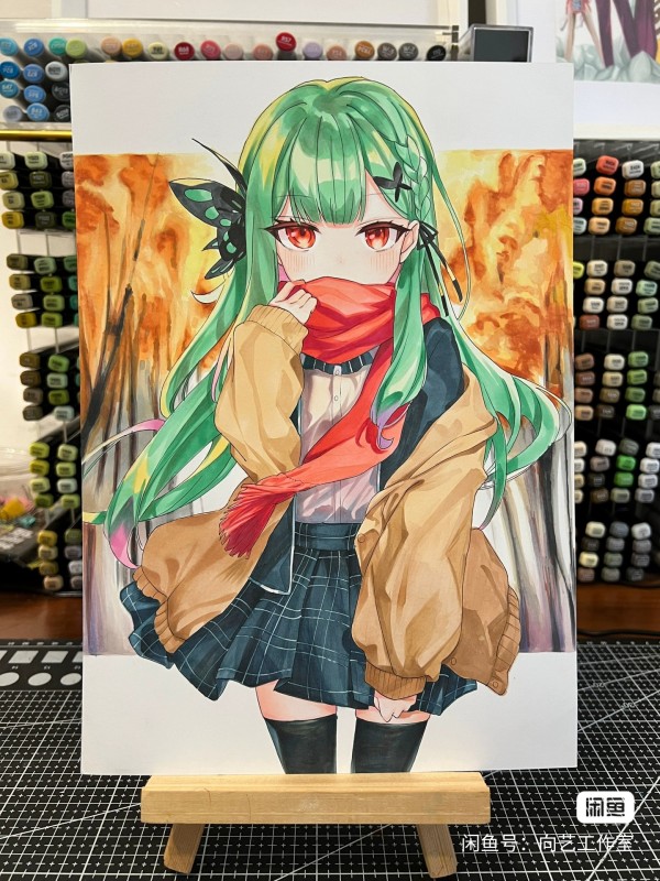 XiangYi's Japanese anime girls Hot Sexy Hand drawing with marker
